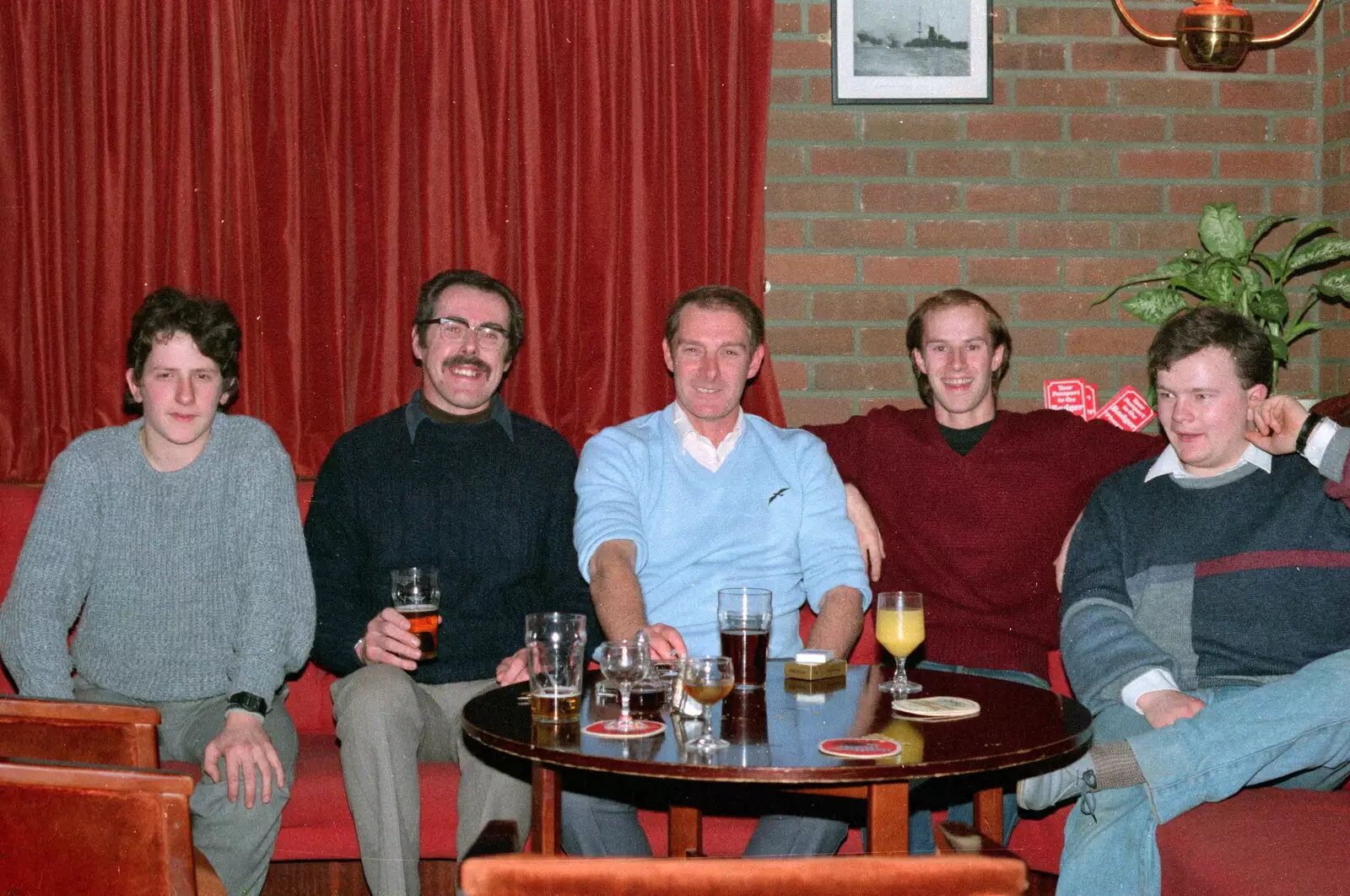 The CB radio gang, from A CB Reunion and a Trip to the Beach, Barton on Sea, Hampshire - 4th April 1986