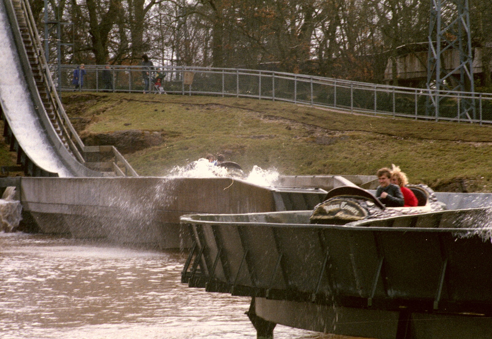 The log flume from Easter With Sean in Macclesfield, Cheshire - 6th April 1986