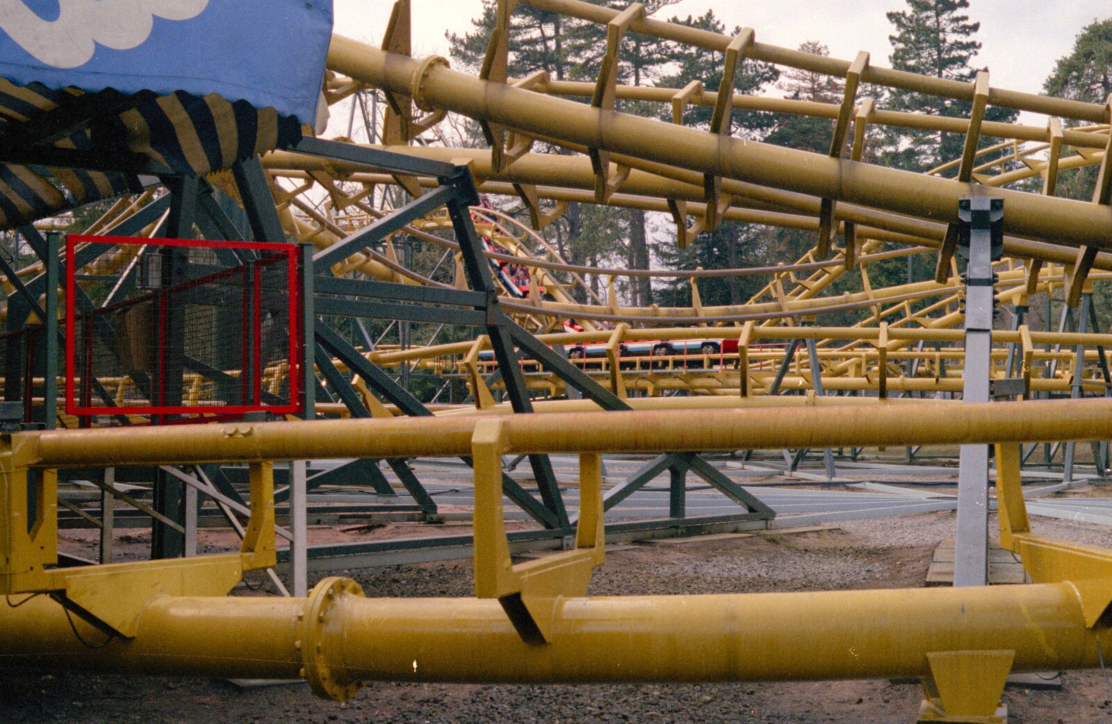 A tangle of tracks on the Corkscrew at Alton Towers from Easter With Sean in Macclesfield, Cheshire - 6th April 1986