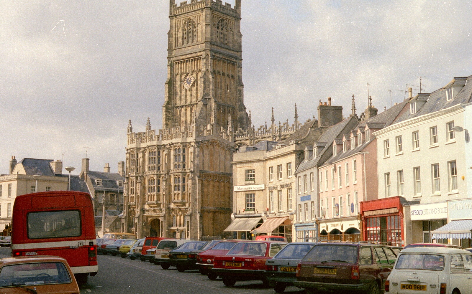 Cirencester town centre, on the way to Macclesfield from Easter With Sean in Macclesfield, Cheshire - 6th April 1986