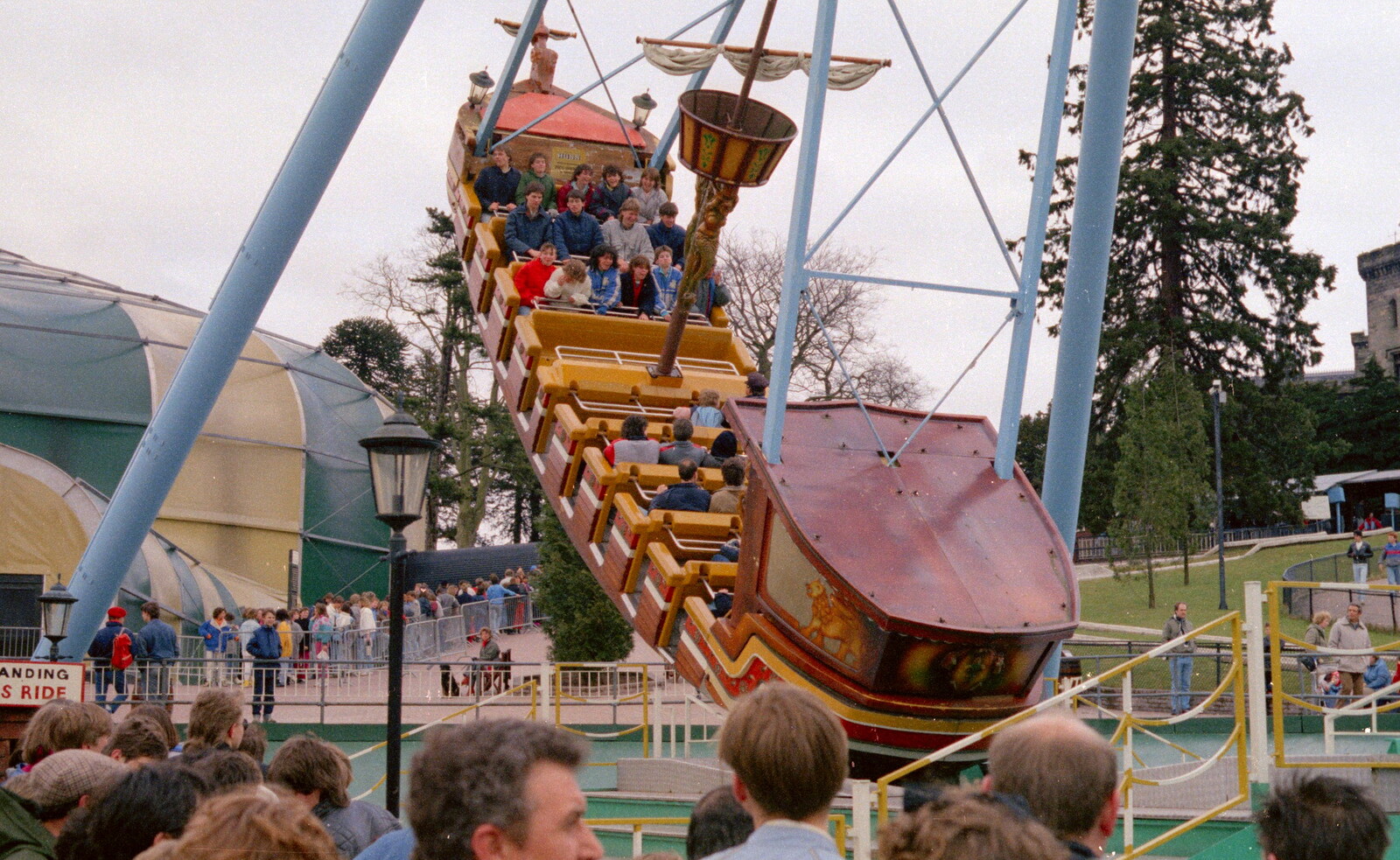 Pirate ship action from Easter With Sean in Macclesfield, Cheshire - 6th April 1986