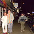 Anna, Phil and Hamish stroll down the road in Bournemouth, Easter With Sean in Macclesfield, Cheshire - 6th April 1986
