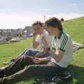 Andy Bray and Dave Mallett on the Hoe, Uni: The End of Easter Holidays, Ford Cottage and Plymouth Hoe, Hampshire and Devon - 10th April 1986