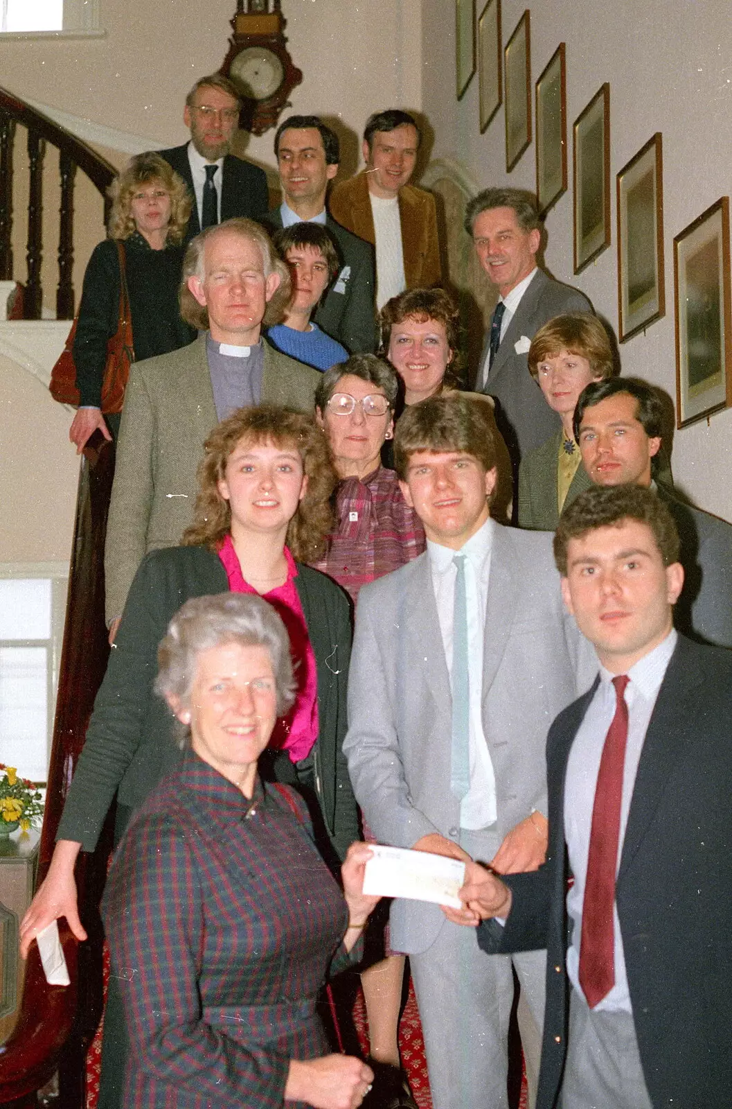 The great and the good gather for a presentation, from Uni: Student Politics, and Hanging Around The Hoe, Plymouth - 12th April 1986