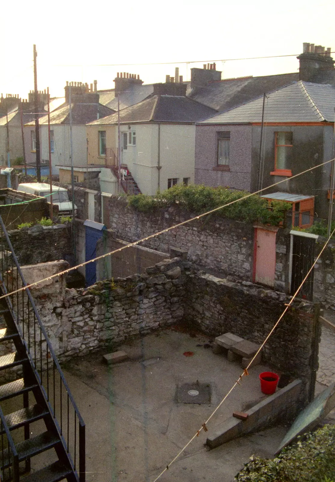 The bedroom window view again, from Uni: Student Politics, and Hanging Around The Hoe, Plymouth - 12th April 1986