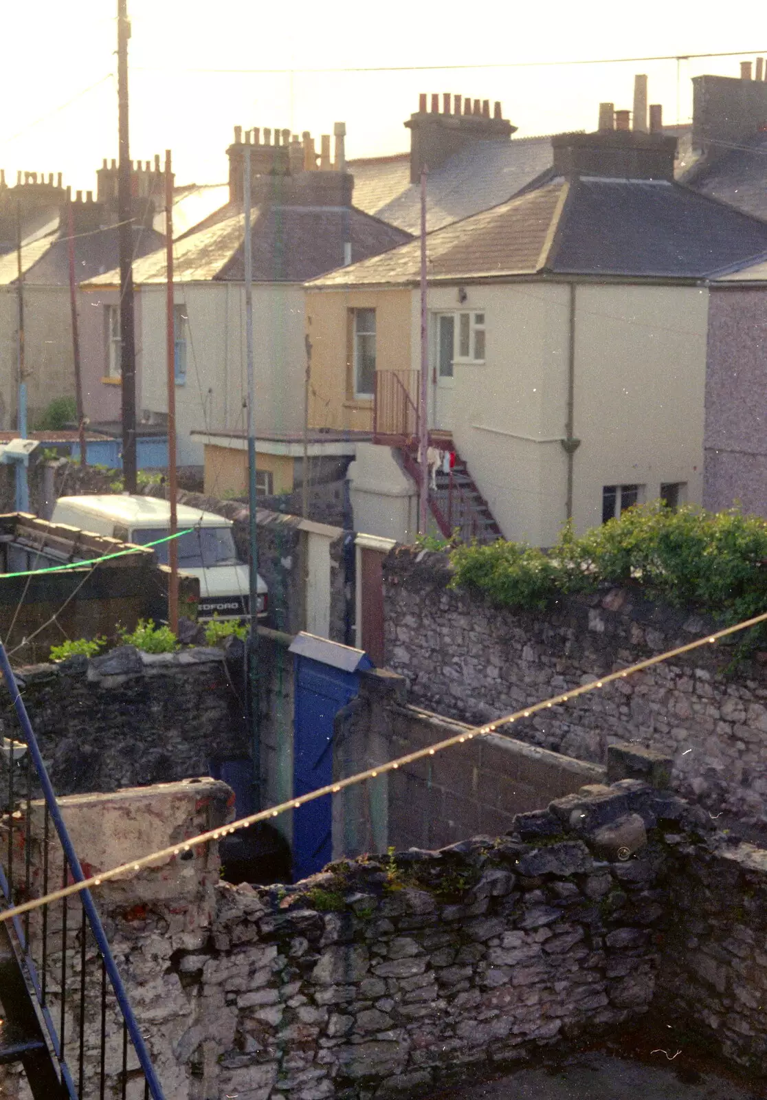 The view from the Cromwell Road bedroom, from Uni: Student Politics, and Hanging Around The Hoe, Plymouth - 12th April 1986