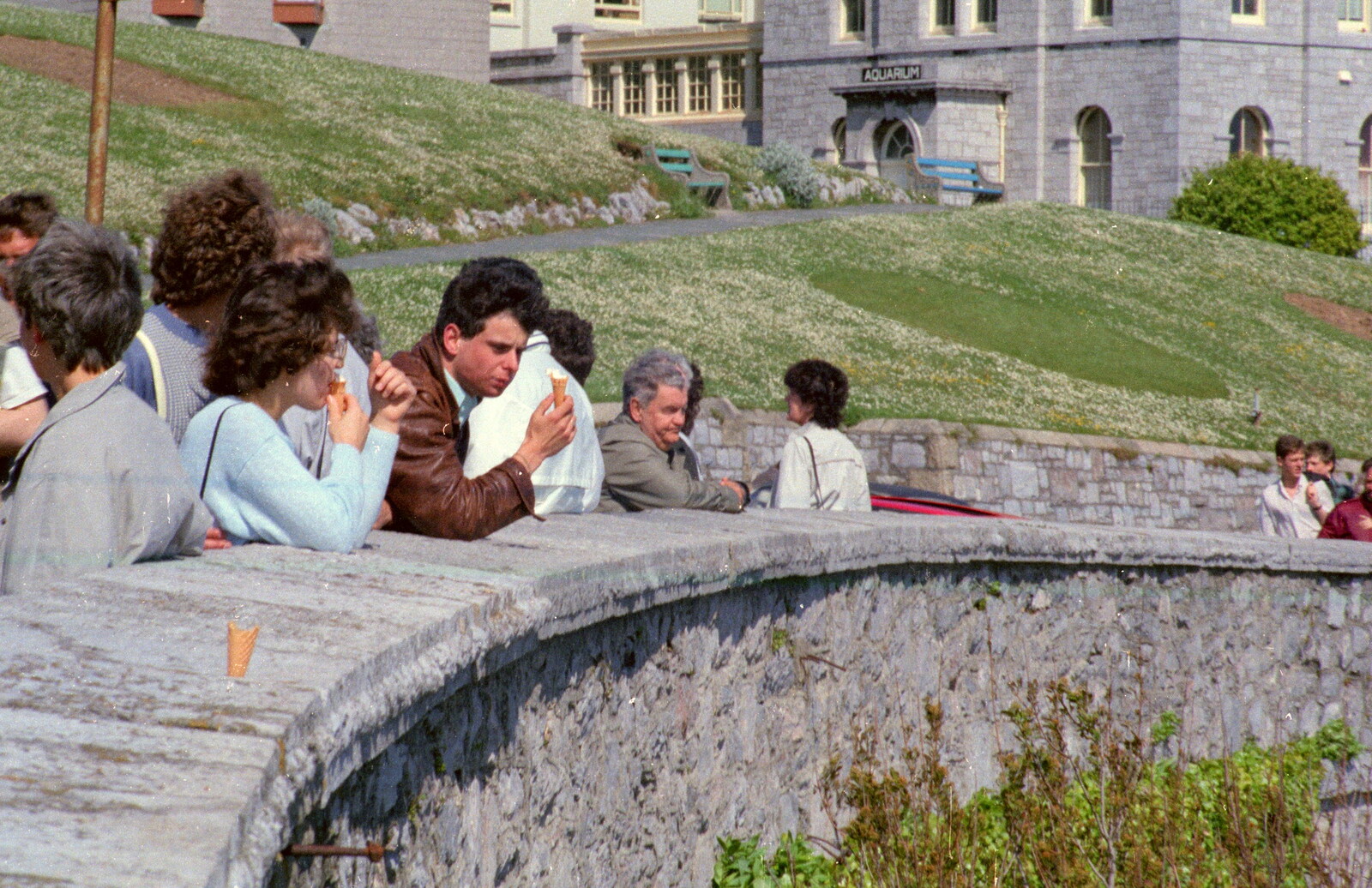 Down on the Hoe, near the Citadel from Uni: Student Politics, and Hanging Around The Hoe, Plymouth - 12th April 1986