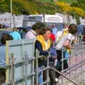 Milling crowds and an ice cream van, Uni: Student Politics, and Hanging Around The Hoe, Plymouth - 12th April 1986