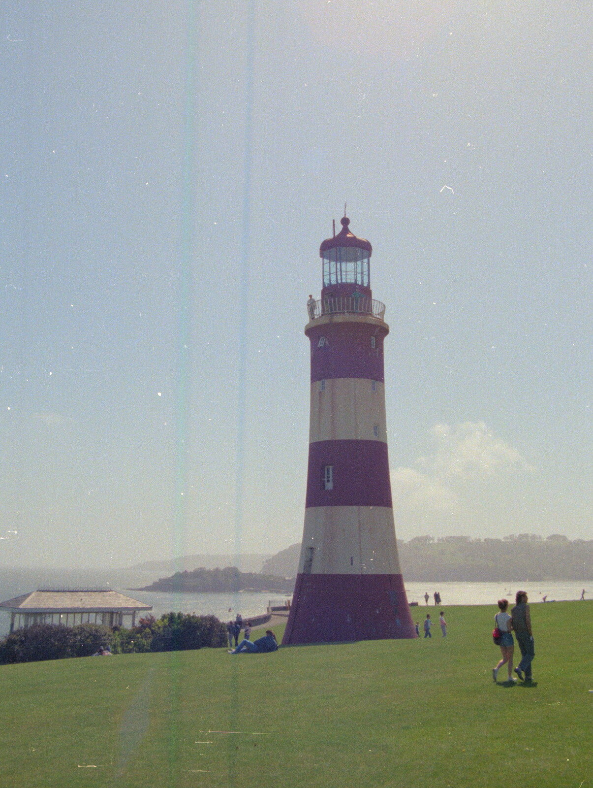 Smeaton's Tower from Uni: Student Politics, and Hanging Around The Hoe, Plymouth - 12th April 1986