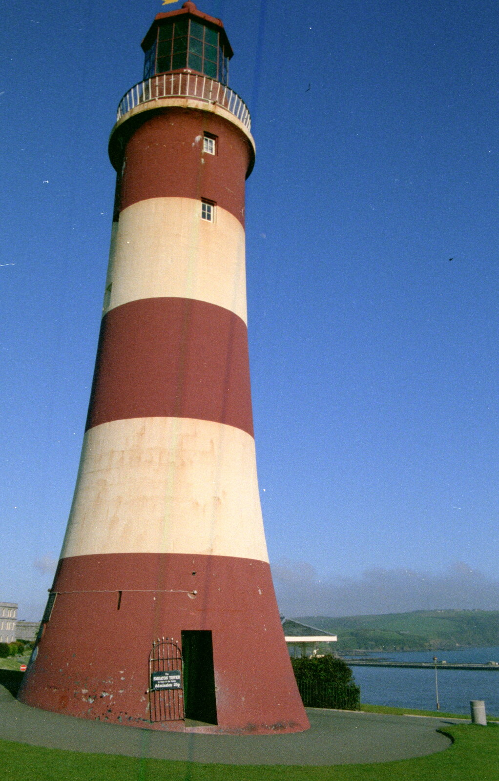 One of hundreds of shots of Smeaton's Tower from Uni: Student Politics, and Hanging Around The Hoe, Plymouth - 12th April 1986