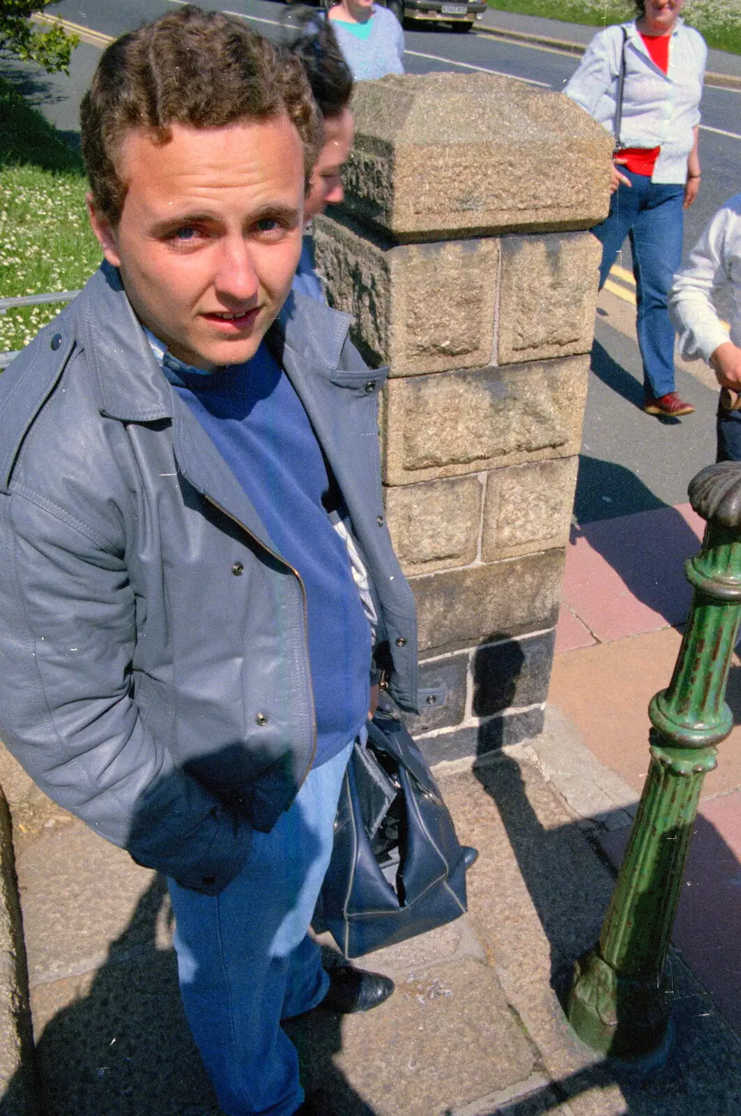 Andy Bray looks like he's off to do a bank job, from Uni: Student Politics, and Hanging Around The Hoe, Plymouth - 12th April 1986