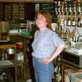 Behind the bar at the JSV, Uni: Another Session in the James Street Vaults, Plymouth - 15th April 1986