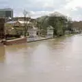 A view up the River Thames, Trotsky's Birthday, New Malden, Kingston Upon Thames - 20th April 1986