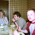 Mary, Andy and Mark, Uni: A Breadsticks Dinner Party and a Night in PPSU, Cromwell Road, Plymouth - 28th April 1986