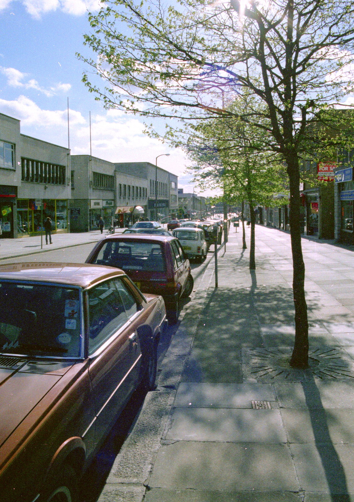 Mayflower Street in Plymouth from Uni: A Breadsticks Dinner Party and a Night in PPSU, Cromwell Road, Plymouth - 28th April 1986