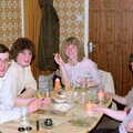 Andy, Angela, Mary, Andy and Mark, Uni: A Breadsticks Dinner Party and a Night in PPSU, Cromwell Road, Plymouth - 28th April 1986
