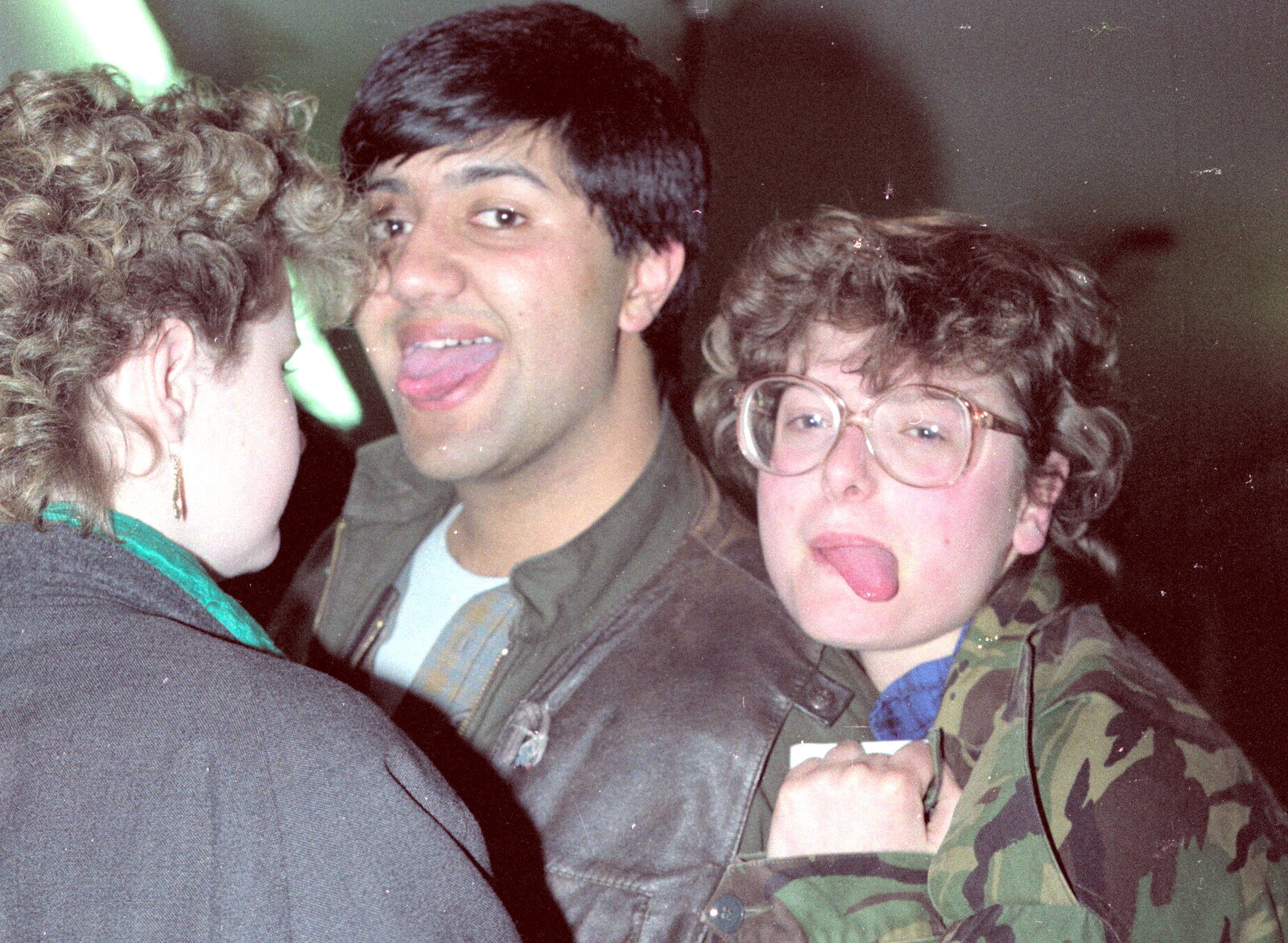 More tongue action from Uni: A Breadsticks Dinner Party and a Night in PPSU, Cromwell Road, Plymouth - 28th April 1986