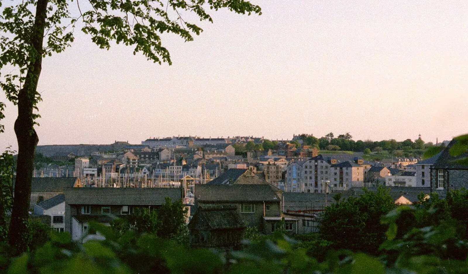 The Barbican, from Beaumont Park, from Uni: Scenes of Plymouth and the PPSU Bar, Plymouth Polytechnic, Devon - 28th April 1986