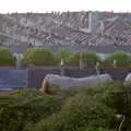 Cement wagons on the railway by Desborough Road, Uni: Scenes of Plymouth and the PPSU Bar, Plymouth Polytechnic, Devon - 28th April 1986