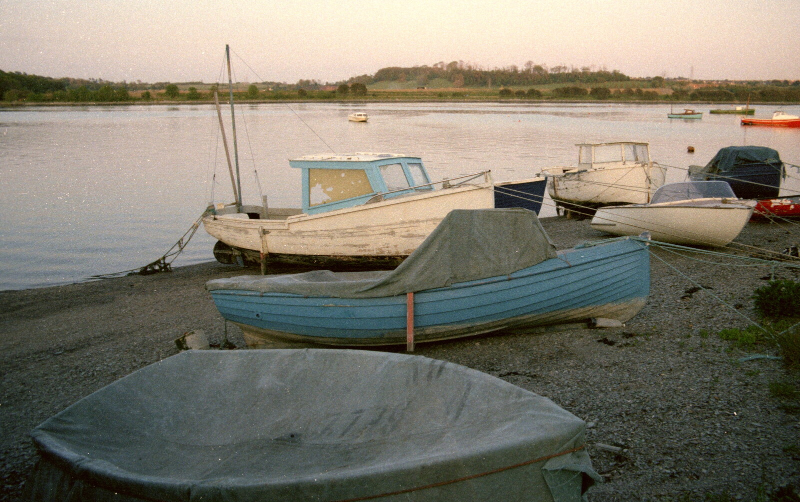 The silent sorrow of empty boats from Uni: Scenes of Plymouth and the PPSU Bar, Plymouth Polytechnic, Devon - 28th April 1986