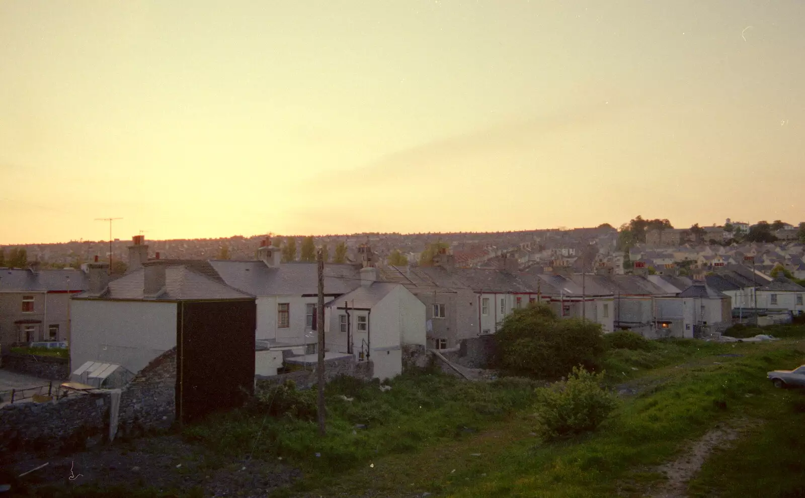 Over the rooftops near Desborough Road, from Uni: Scenes of Plymouth and the PPSU Bar, Plymouth Polytechnic, Devon - 28th April 1986