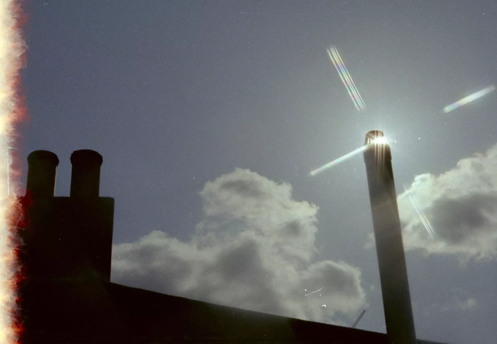 An odd experiment with a starburst filter, from Uni: Scenes of Plymouth and the PPSU Bar, Plymouth Polytechnic, Devon - 28th April 1986