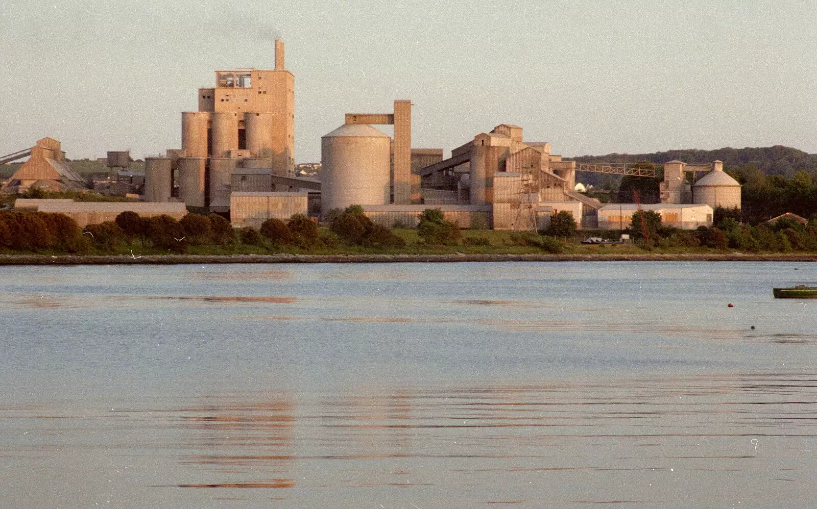 The Saltram Works cement factory in Plymstock, from Uni: Scenes of Plymouth and the PPSU Bar, Plymouth Polytechnic, Devon - 28th April 1986