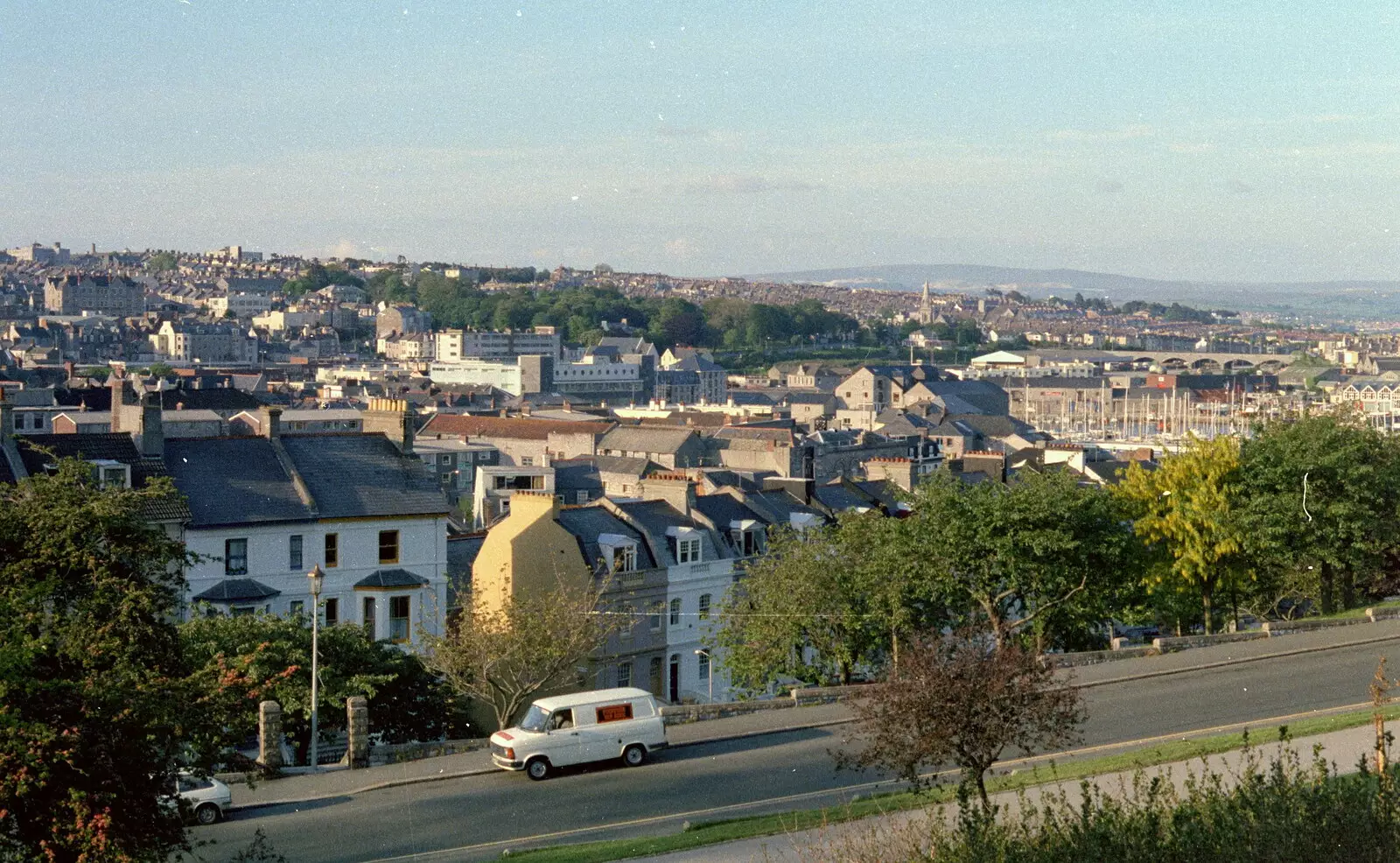 The Barbican, looking to Beaumont Park, from Uni: Scenes of Plymouth and the PPSU Bar, Plymouth Polytechnic, Devon - 28th April 1986