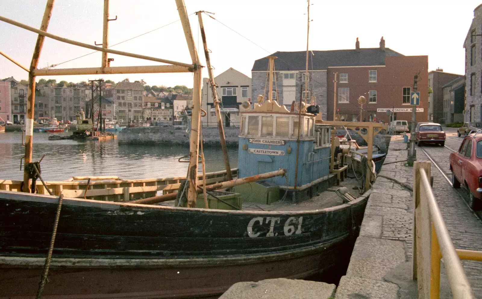 A fishing boat down in the Barbican, from Uni: Scenes of Plymouth and the PPSU Bar, Plymouth Polytechnic, Devon - 28th April 1986