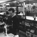 Brian pours a beer, Uni: Scenes of Plymouth and the PPSU Bar, Plymouth Polytechnic, Devon - 28th April 1986