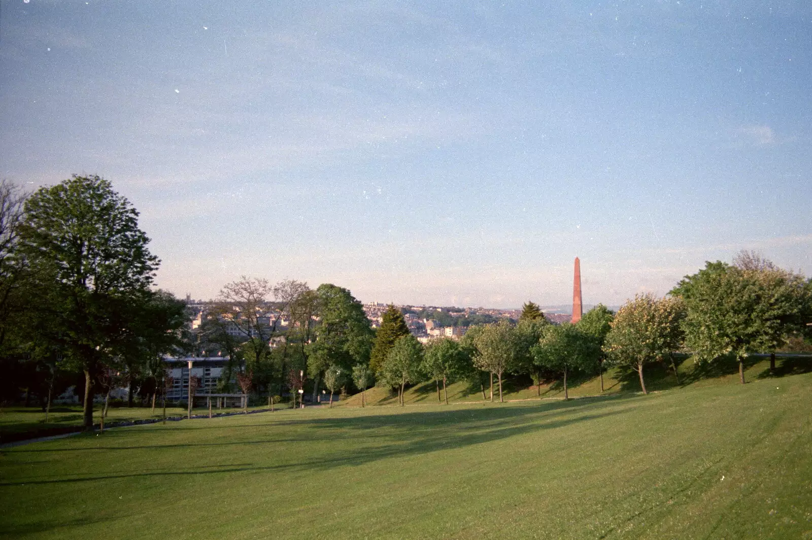 The obelisk around the back of the Hoe, from Uni: Scenes of Plymouth and the PPSU Bar, Plymouth Polytechnic, Devon - 28th April 1986