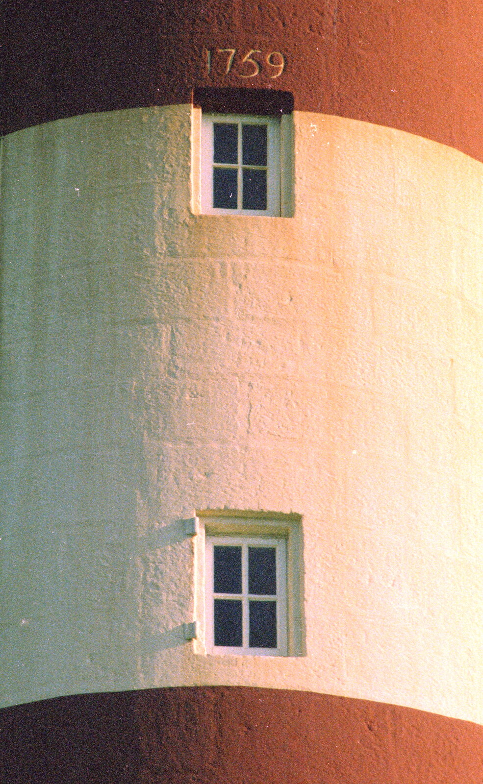 Two windows in Smeaton's Tower from Uni: Scenes of Plymouth and the PPSU Bar, Plymouth Polytechnic, Devon - 28th April 1986