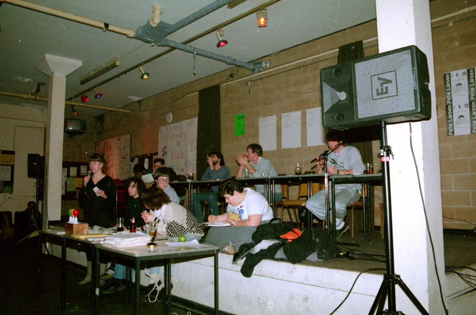 Some sort of student politics occurs, from Uni: Scenes of Plymouth and the PPSU Bar, Plymouth Polytechnic, Devon - 28th April 1986