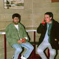 Frank Sembi and his mate, Uni: Scenes of Plymouth and the PPSU Bar, Plymouth Polytechnic, Devon - 28th April 1986