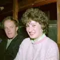 Angela Crann, and a shifty-looking suitor, Uni: Night and Day on the Barbican, Plymouth, Devon - 1st May 1986