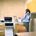 Dave Mallet, in his Gilwell kitchen. , Uni: Night and Day on the Barbican, Plymouth, Devon - 1st May 1986