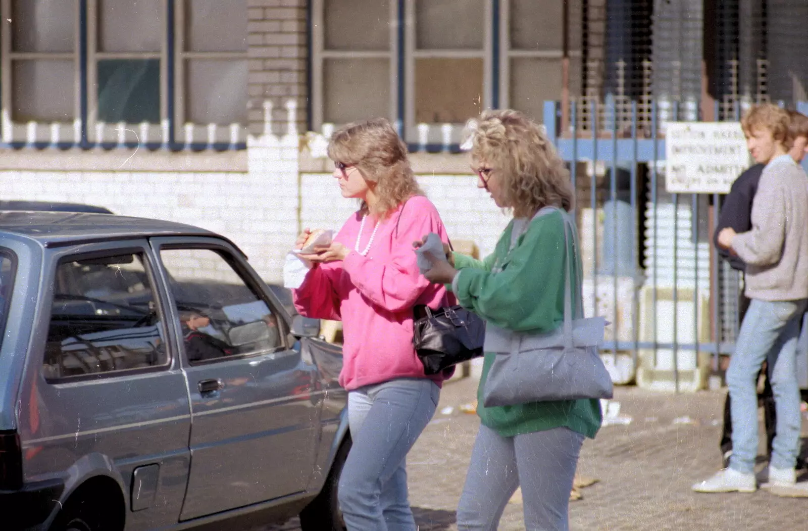 People wander around near the Fish Market, from Uni: Night and Day on the Barbican, Plymouth, Devon - 1st May 1986