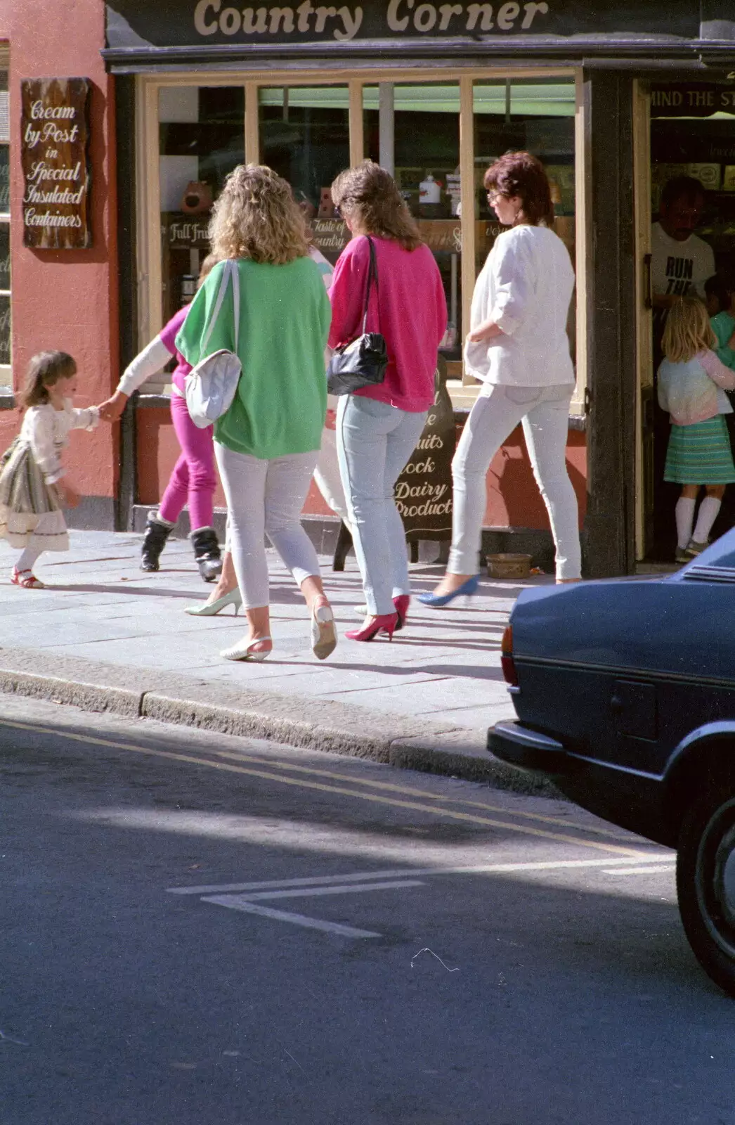 Very 1980s jeans, from Uni: Night and Day on the Barbican, Plymouth, Devon - 1st May 1986