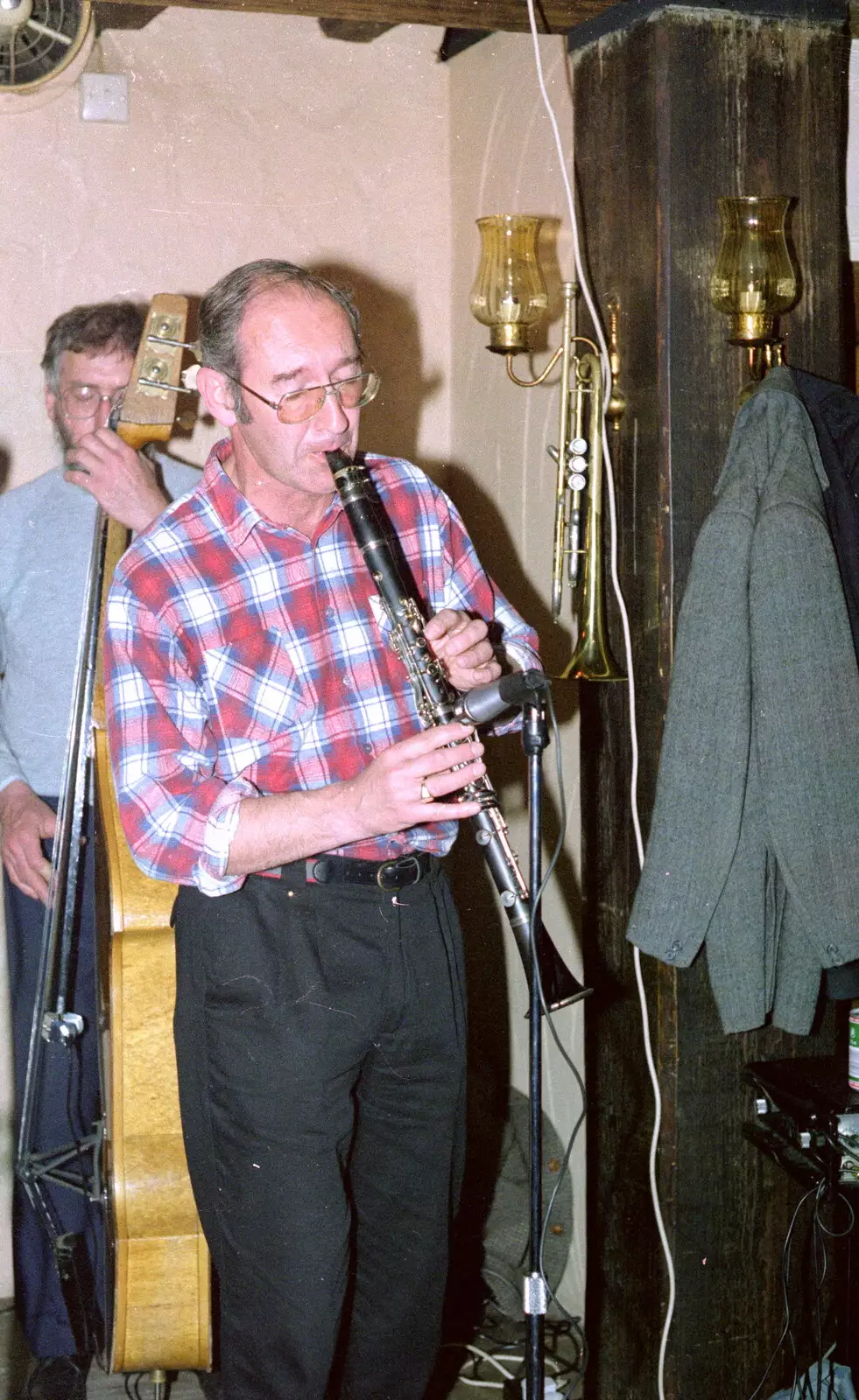 Clarinet jazz action, from Uni: Night and Day on the Barbican, Plymouth, Devon - 1st May 1986