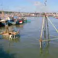 A sunken fishing boat, Uni: Night and Day on the Barbican, Plymouth, Devon - 1st May 1986