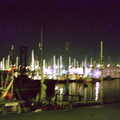 A blurry view of Sutton Harbour by night, Uni: Night and Day on the Barbican, Plymouth, Devon - 1st May 1986