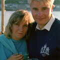 A couple of BABS students, Uni: A Student Booze Cruise, Plymouth Sound, Devon - 2nd May 1986