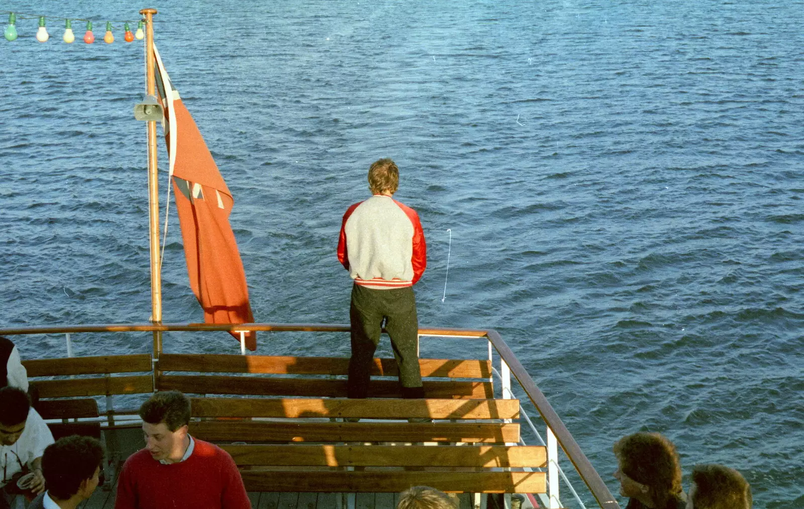 There's only one proper toilet on board, from Uni: A Student Booze Cruise, Plymouth Sound, Devon - 2nd May 1986