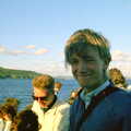 Nosher looks a bit nerdy, Uni: A Student Booze Cruise, Plymouth Sound, Devon - 2nd May 1986