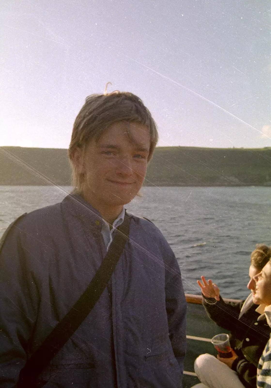 Another nerdy Nosher pic, from Uni: A Student Booze Cruise, Plymouth Sound, Devon - 2nd May 1986