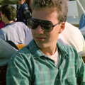 Mike Bey and his 80s 'V' shades again, Uni: A Student Booze Cruise, Plymouth Sound, Devon - 2nd May 1986