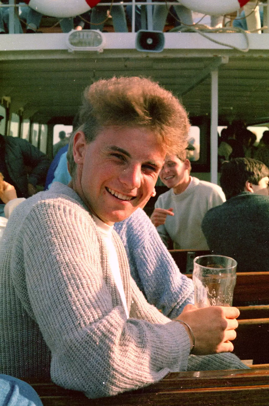 Malc again, from Uni: A Student Booze Cruise, Plymouth Sound, Devon - 2nd May 1986