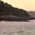 People on the rocks, on the Rame Peninsula, Uni: A Student Booze Cruise, Plymouth Sound, Devon - 2nd May 1986