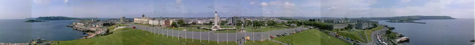 A panorama of Plymouth Sound and the Hoe (916kb, 6000px wide image), from Uni: A Plymouth Hoe Panorama, Plymouth, Devon - 7th May 1986