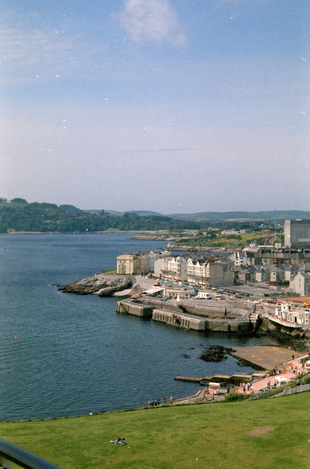 West Hoe from Uni: A Plymouth Hoe Panorama, Plymouth, Devon - 7th May 1986